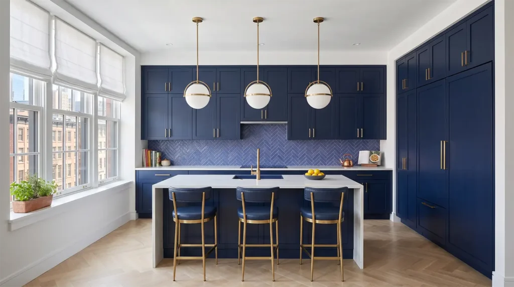 Kitchen renovation planning in NYC apartment with custom cabinetry, integrated storage and island designed for everyday use