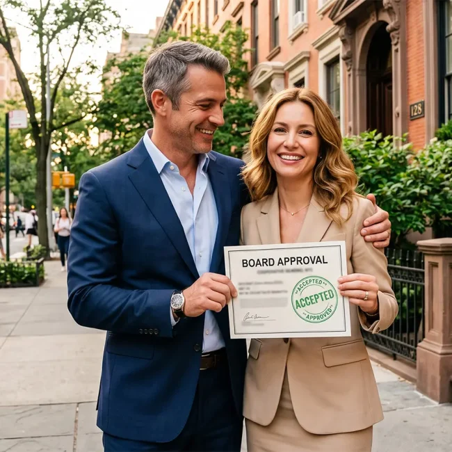 Homeowners holding co-op board approval before starting an apartment renovation in NYC